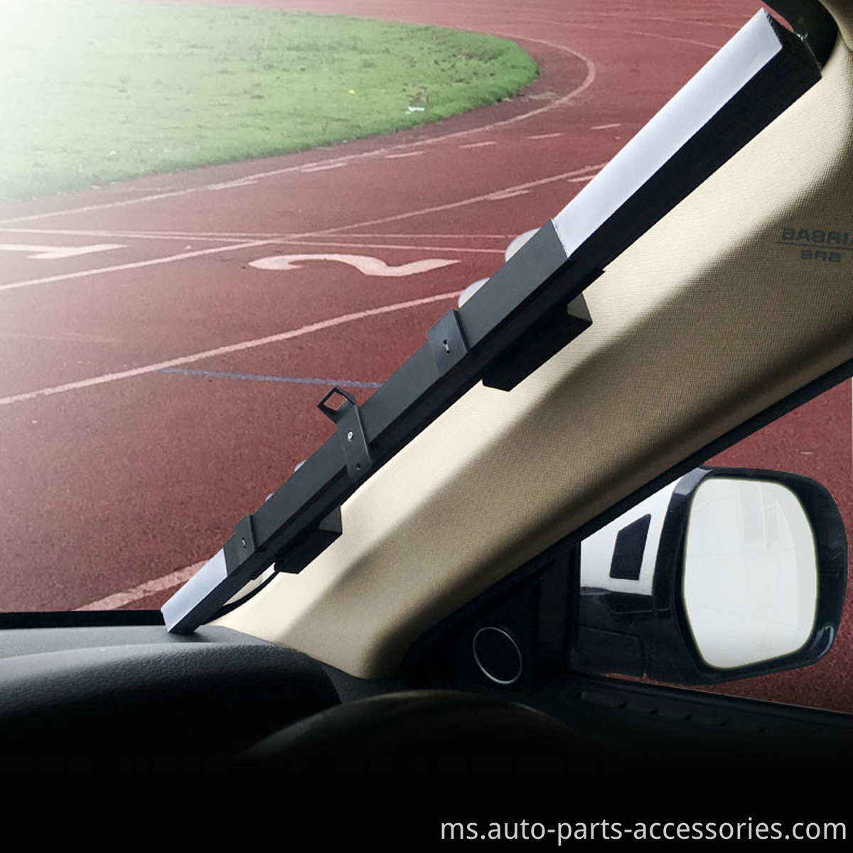 Percetakan tersuai Retractable Windscreen Auto Pasang Sunshade Kereta Tanpa Wayar untuk Tetingkap Depan